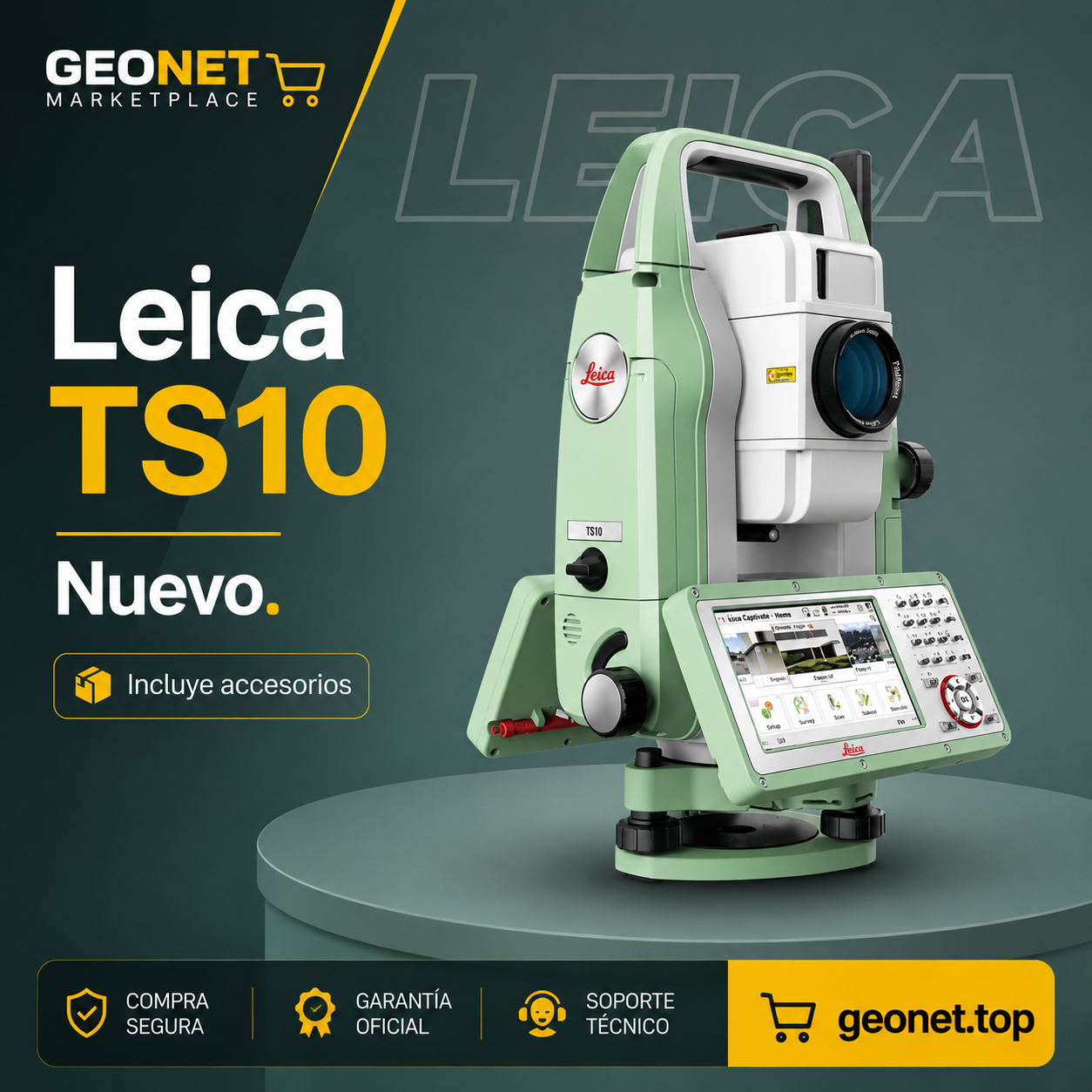 ESTACION TOTAL LEICA TS10-5" R500
