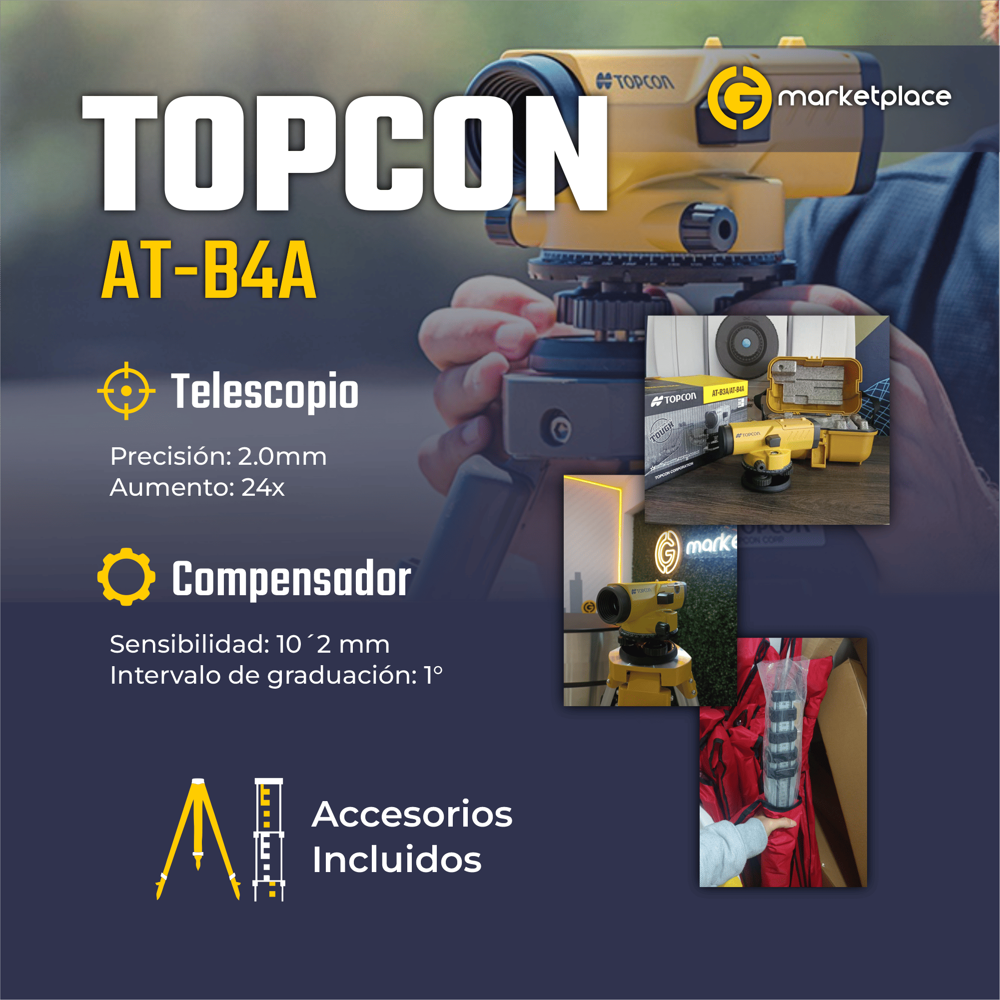 Nivel Automático Topcon ATB4A