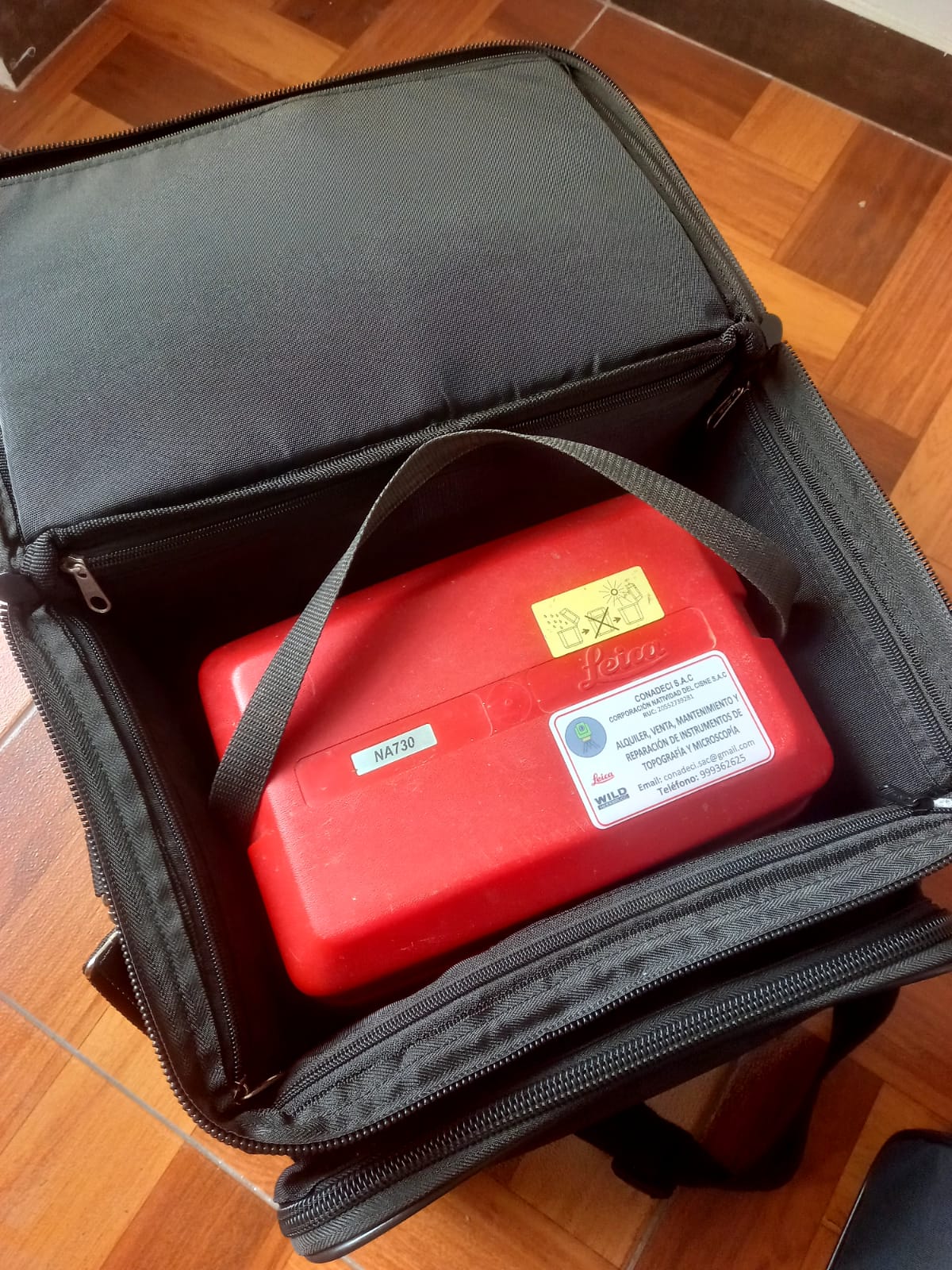 Maletín protector de tela acolchada para nivel automático